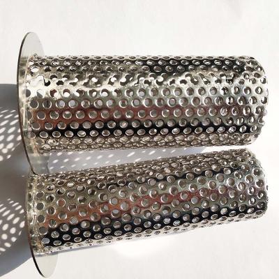 China Factory High Round Polishing 304 Stainless Steel Perforated Filter Pipe for sale