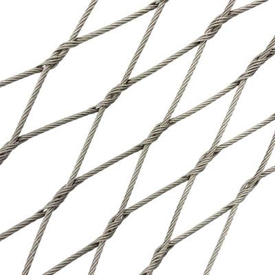 China Wholesale plain weave sus 304 stainless steel 316 wire rope mesh net for zoo for sale