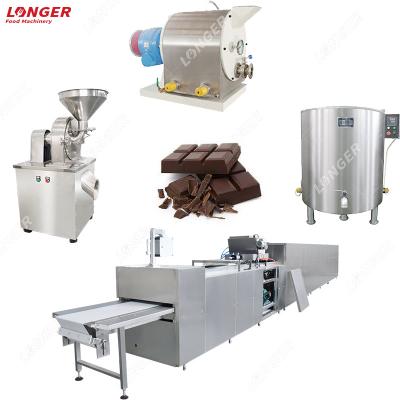 China Snack Factory Chocolate Machine Automatic Chocolate Making Production Line for sale