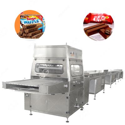 China Commercial sourcing small donut chocolate wafer almonds coating small belt chocolate coating machine for sale for sale