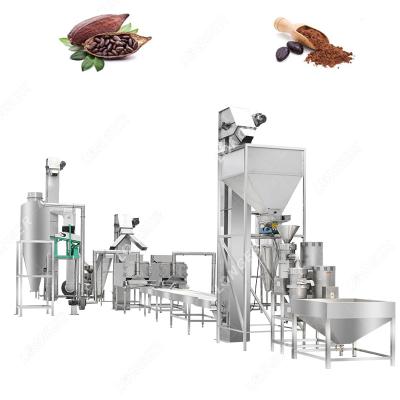 China Snack Factory Stainless Steel Cocoa Butter Bean Processing Line Powder Making Machine Cocoa Production Line for sale