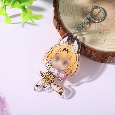 China DIY Cartoon Anime Key Chain Cartoon Transparent Acrylic Pendant Promotional Gift for sale