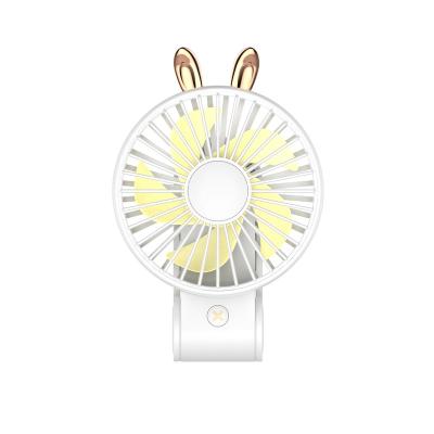 China Portable & Desktop & Hanging 2019 Multi Functional Ready To Ship Mini Carefree Rabbit USB Handheld Fan for sale