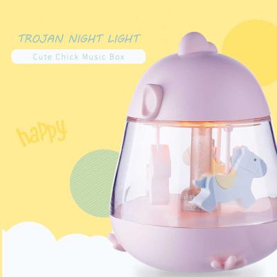 China Modern Unique Toy Travel USB Charger Night Light Soft With Music for sale