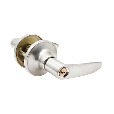 China Thickened Tubular Lever Lock Entry Handle Core Main Entry Door Lock Interior Wooden Brass Zinc Alloy Brass Handle for sale