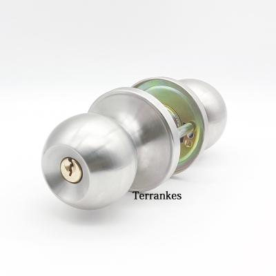 China Factory Made Knob Lock Factory Made Entry Lock Stainless Steel Brass Core With Main Entry Door Interior Lever Lock For Wood Door And Aluminum Door for sale