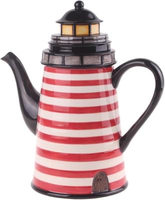 China Bulk Beacon Viable Ceramic Teapot Porcelain Teapot Handmade Multicolor Coffee Pots for sale