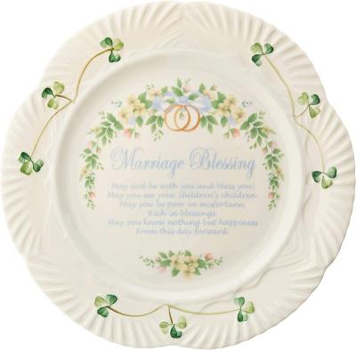 China Nordic Home Decor Plates White Porcelain Wedding Blessing Plates For Wedding Decorative Ceramic Dishes for sale