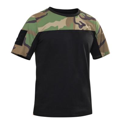 China Breathable High Quality Multi Colors Woodland Camouflage Round Neck T-shirts Mens T-shirt Cotton Short Sleeve for sale