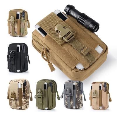 China Water Proof 1050D Polyester Waterproof Outdoor Sports Trekking Waist Bag Mobile Phone Pocket Tactical Bags for sale