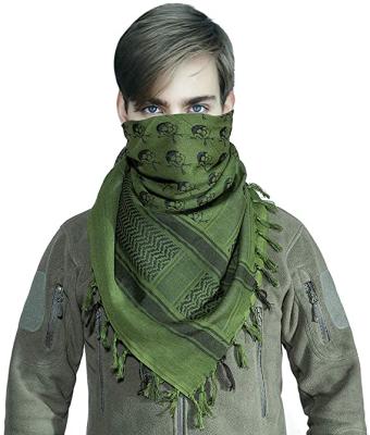 China 44 Inch Tactical Yashmagh Scarf Palestinian Shemagh Islam Hijab Shawl Arab Military Windproof Dustproof Windproof Dessert for sale