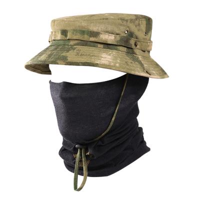 China Breathable UV Free Tactical Boonie Sniper Airsoft Sniper Protective Waist Camouflage Fisherman Camouflage Military Hat With String for sale