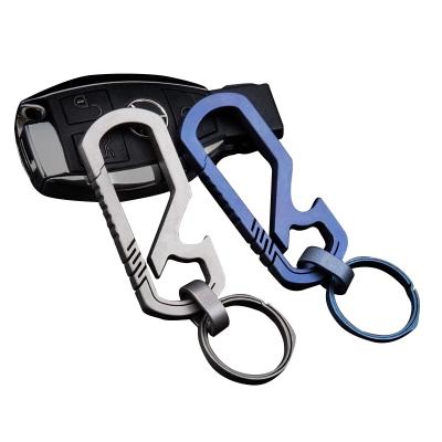 China Durable Alloy Backpack Buckle Camping Key Ring Kettle Survival Gear Mountaineering Aluminum Hook Increasing Carabiner Hook for sale