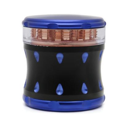 China Wholesale 65MM Grinding Tobacco Thin Tobacco Herb Weed Grinder 4 Layer Size Raindrop Aluminum Alloy for sale