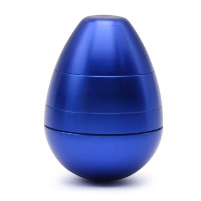 China Tobacco Wholesale 58MM Tumbler Egg Aluminum Alloy Grinding Tobacco Herb Weed Grinder for sale