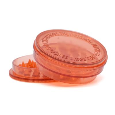 China New Custom Logo ZJ Tobacco Grinding 60MM 3 Layer Plastic Tobacco Herb Weed Grinder for sale