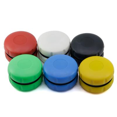 China New Custom Logo ZJ Tobacco Grinding 60MM 2 Layer Plastic Tobacco Herb Weed Hamburger Grinder for sale