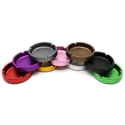 China Wholesale ZJ Alloy 100MM Interior Ministry Gift Car Aluminum Alloy Round Ashtray for sale