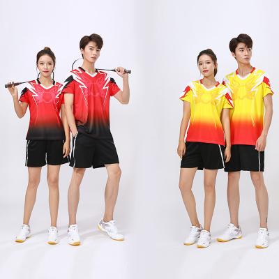 China Antibacterial Sublimated Tank Top Ping Pong Tops Custom Volleyball Uniform Design Tracksuit Badminton Wear for sale