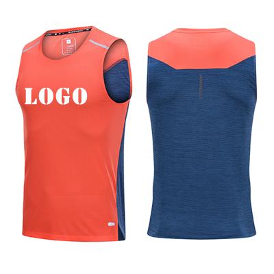 China Breathable Popular Men High Elastic Quick Dry Sports Invest Breathable Gym Running Sleeveless T-Shirts for sale