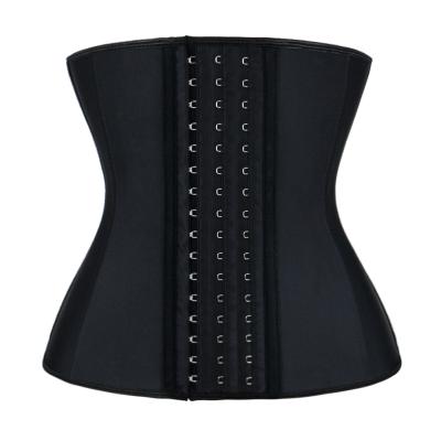 China Leopard Style Antibacterial Wholesale Latex 9 Steel Bone Underwear Waist Trainer Women Shaper for sale