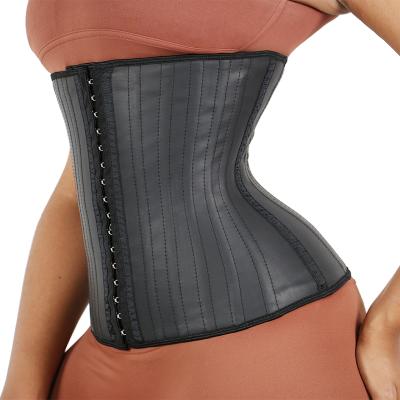 China Antibacterial Ready To Ship Private Label Steel Bones Latex 25 Custom Quick Plus Size Waist Trainer Corset For Women for sale