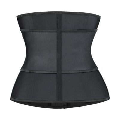 China Antibacterial Ready To Ship Private Label Latex Waist Trainer With Detachable Belt Zipper Waist Trainer For Women for sale