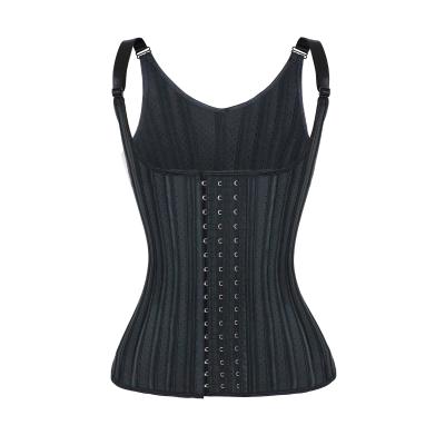 China Top 25 Antibacterial Bones Bustier Corset New Designs Latex Waist Trainer Corset Vest Breathable Slimming Trainer for sale