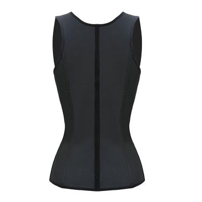 China Antibacterial Latex Women Waist Trainer Tummy Belly Underwear Body Shaper Sweat Slimming Sports Corset Vest for sale