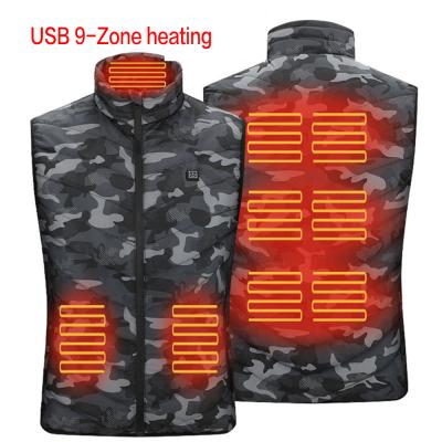 China Battery Anti-Shrink Passionate Sleeveless USB Heating Men's Vest Bottom Jacket OEM Men's Outdoor Vest for sale