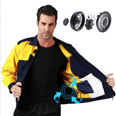 China Workwear Unisex Workwear Air Conditioner Viable Fan Summer Cooling Jacket for sale