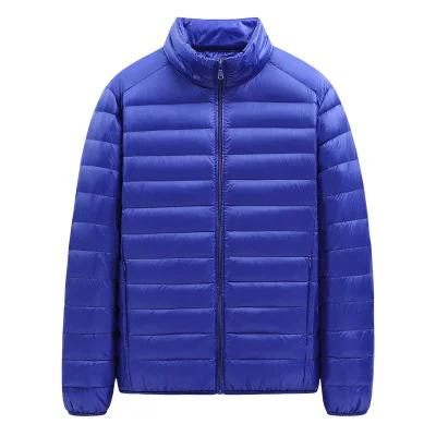 China white Duck Down Warm Puffer Jacket men Anti-wrinkle light coats bubble jacket long sleeve solid zipper mens jackets for sale