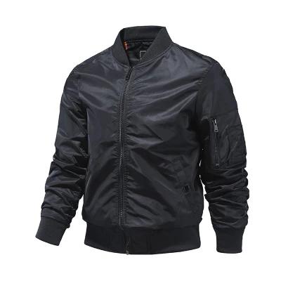 China QUICK DRY design ready made men plus size jackets zip up bomber jacket flight jacket for man for sale