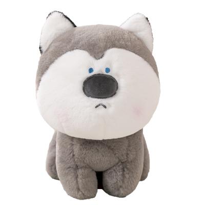 China New 28cm Ruunjoy wholesale fun birthday gift husky dog ​​series shiba plush toy dog ​​cute head cartoon cute soft toys big for sale