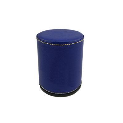 China Custom PU Leather Casino Game Leather PU Shaker Dice Cup for sale