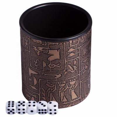 China Professional PU Leather Cup Dies Mugs Set For Party Bar for sale