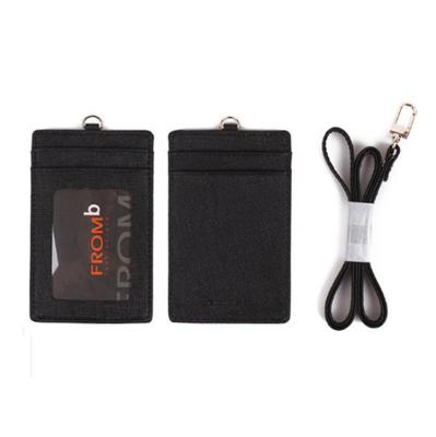 China Eco - Friendly Leather ID Badge Holder ID Card Holder for sale