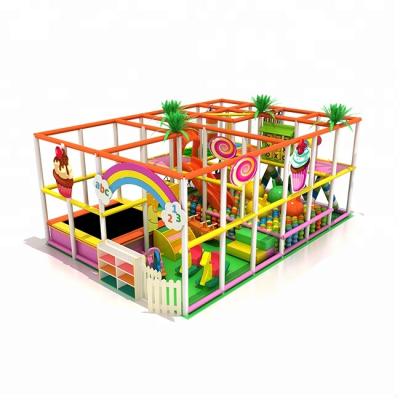 China Playground Plastic Kids Foam Playing Ware Candy Theme Indoor Playground Equipment for sale