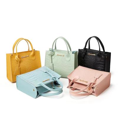 China 2022 Fashion Bags Women Handbags Package Ladies Square Purses Shoulder Leather Tote Bag for sale