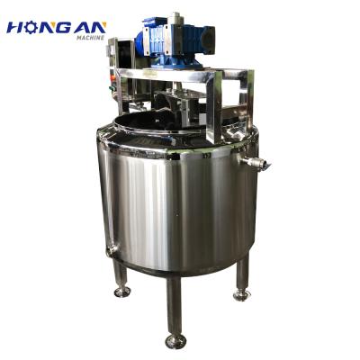 China Food Pharmacy Chemical Processing Machinery 2021 New Stainless Steel Mixing Tank With Agitator Equipment Chocolate Cheese Mixing Tank for sale