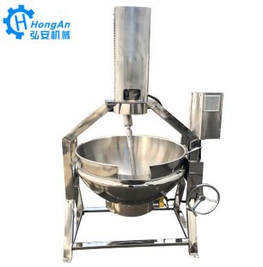 China Vegetable Processing Plant Boiler Steam Press Machine Curry Cooker Equipment Jacket Electric Heating Cooking Kettle for sale