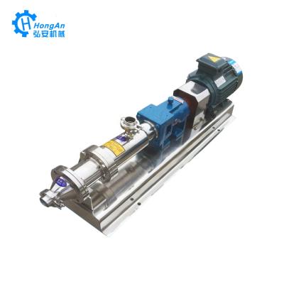 China Stainless Steel Food Grade Screw Pump Chili Sauce Fruit Jam Transfer Mono Biofuel Industry G Type Pump for sale