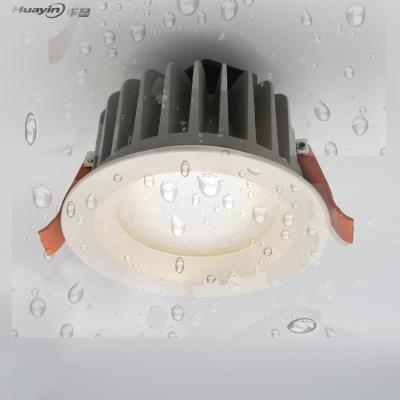 China Modern 5 Years Warranty Outdoor Round 6 Inch Recessed Toilets 18w 40w 50w 60w Die Cast IP44 Lamp Led IP54 Waterproof Ceiling Downlights for sale