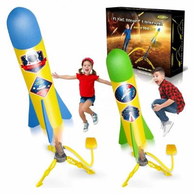 China 3 year+ Rocket Air Launch Toy for kids age 3 to 8 years old boys girls 1 Rocket Launchers 3 colorful foam Rocket for sale