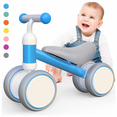 China Ride on Toy Baby Balance Bike for Boys Girls 12-24 Months Toddler Balance Bike 4 Wheels 1 Year Old Toddler First Cycling First Gifts birthday for sale