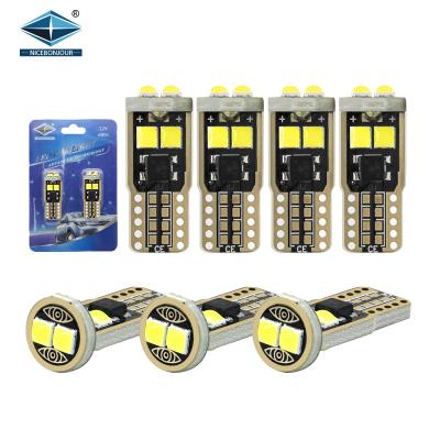 China Super Bright 3030 6SMD Auto Light System Luz Luces Focos Para Auto Vehicle Lighting Interior 168 Wedge Canbus W5W 194 Car Bulbs Led T10 for sale