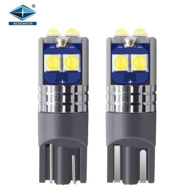 China High Quality 3030 6SMD Auto Light System T10 Led Bulb W5W 194 168 Canbus Foco Led Bulbs Led T10 For Car for sale