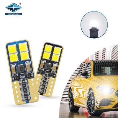 China Auto Super Bright Led Interior Indicating Lighting System Bulbs Car Parking Automobile Lights No Error 3030 8SMD Luz Led T10 12V for sale