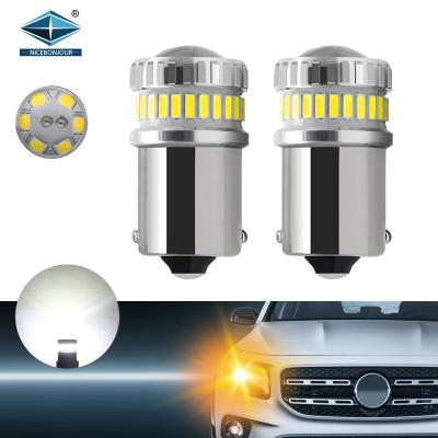 China Auto Lighting System Car Led Supplier 4014 Light 24SMD 3030 6SMD Auto Led Bulbs Turn Signal Bombillo T20 1156 1157 For Car for sale