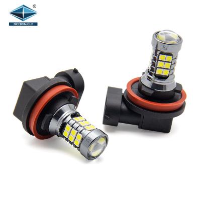 China Auto Lighting System Highlight H11 9006 Bulb 27SMD 3030 12-24V Led Fog Lights For Car Motorcycle for sale